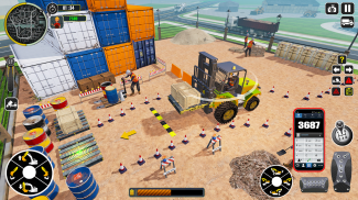 送货卡车模拟器2019：3D叉车游戏 screenshot 6