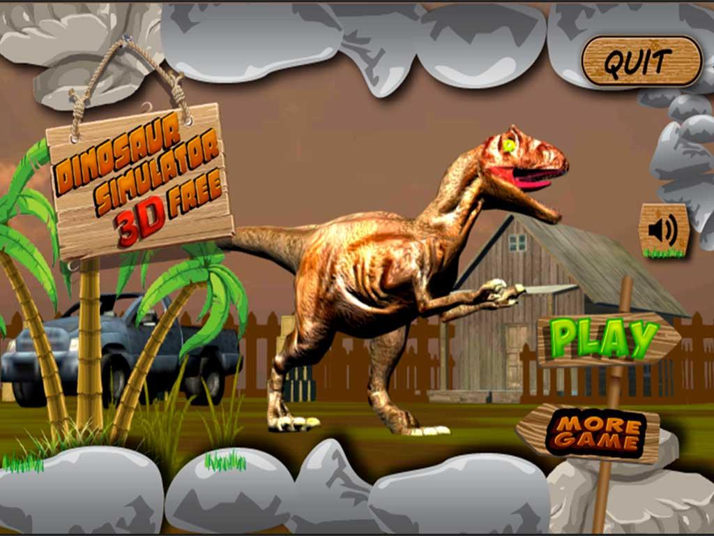 Simulador de dinossauro 3d, Dinosaur Sim, jogo de dinossauros pra