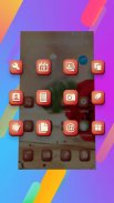 Red rose love - APUS Launcher theme screenshot 2