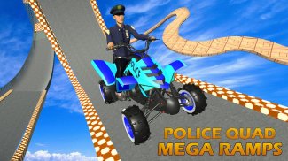 US Police ATV Quad Bike Mega Ramp Stunts screenshot 3