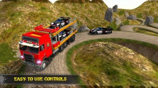 OffRoad Police Transporter Truck Games screenshot 1