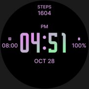 Pink Orchid Modern Watch Face screenshot 2