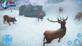 Arctic Wolf Familie Simulator: Wildlife Spiele screenshot 1