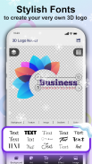 Pencipta Logo 3D: Buat Logo & Reka Bentuk screenshot 2