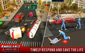 911 Ambulance City Rescue Jeu de conduite d'urgenc screenshot 3