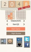 2048 Unlimited Puzzle screenshot 0