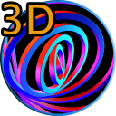 3D Hypnotic Spiral Rings FREE Icon