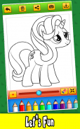 Coloring Book Of Pony tails screenshot 0