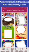 Name Photo On Birthday Cake Photo Frames screenshot 0