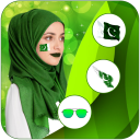Pakistan flag Face Photo Editor : Independence Day Icon