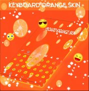 Keyboard Orange Skin screenshot 1