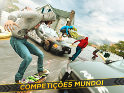 Jogo de Skate 3D - Menino de Skateboard Corrida 3D screenshot 9