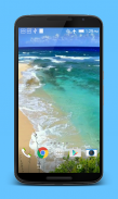 Waves on Beach Live Wallpaper screenshot 1