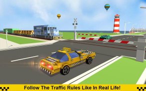 Crazy Taxi Driver: American Blocky Cab screenshot 3