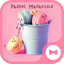 Fonds d'écran mignons　Macarons Pastels Icon