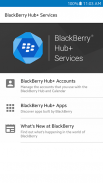 BlackBerry Hub+ सेवाएं screenshot 0