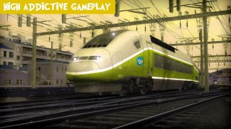 Euro Bullet Train Driver Simulator Railway Driving screenshot 1