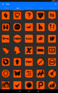 Orange and Black Icon Pack Free screenshot 3