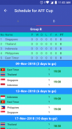 Schedule for AFF Cup screenshot 1