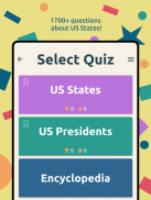 US States & Presidents Quiz – USA History Trivia screenshot 3