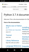 Python 3.7.4 Offline Docs - Android version screenshot 5