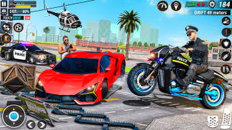 polícia moto perseguição de bicicleta - jogos grat screenshot 7