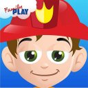 Feuerwehrmann-Kleinkind-Schule Icon