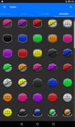 Flat Black and Cyan Icon Pack Free screenshot 20