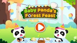 Festín en el bosque de Panda Bebé: Fiesta genial screenshot 5