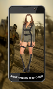 Army Women Photo Suit screenshot 1