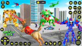 سياره اسعاف روبوت الكلب لعبة screenshot 1