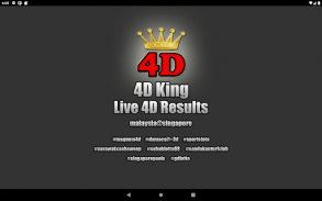 4D King Live 4D Results screenshot 4