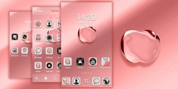 RoseGold Apple GOLauncherTheme screenshot 4