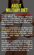 Super Military Diet : 3 Day Diet Weightloss Plan screenshot 0