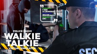 Simulador virtual de radio walkie talkie policía screenshot 1