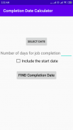 Completion Date Calculator screenshot 1