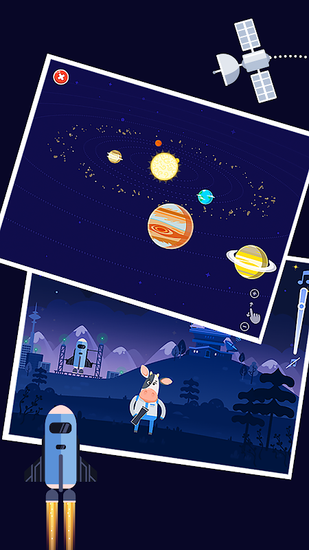 علم الفلك للأطفال 🚀 لعبة الفضاء 2.0.9 تنزيل APK للأندرويد  Aptoide