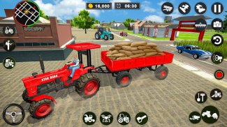 Indian Farming Tractor Game 3D screenshot 2