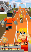 3D Run Super Street Fighter Block Skins Running Video Games screenshot 1