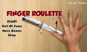 Finger Roulette (jeu Knife) screenshot 1