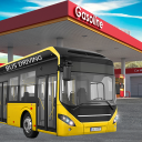 gas stazione autobus guida simulatore Icon