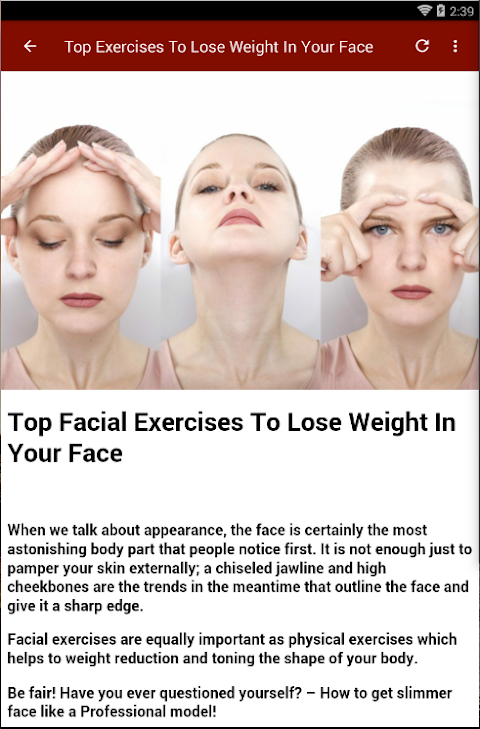 How To Lose Fat In Your Face