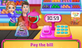 Supermarket Shopping Cashier - Fun Kids Girl Games screenshot 2