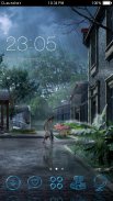 Rain Theme nature: new themes for android free 3d screenshot 0