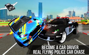 Guida in auto della polizia volante: Real Car Race screenshot 11