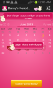 Bunnys Period Calendar/Tracker screenshot 2