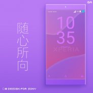 Theme XPERIA ON| Be Purple screenshot 3