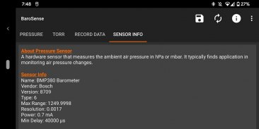 BaroSense - Digital Barometer screenshot 2