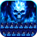 O tema de teclado Skull de Flaming