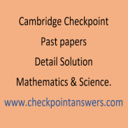 Checkpoint Past Papers Answers screenshot 1